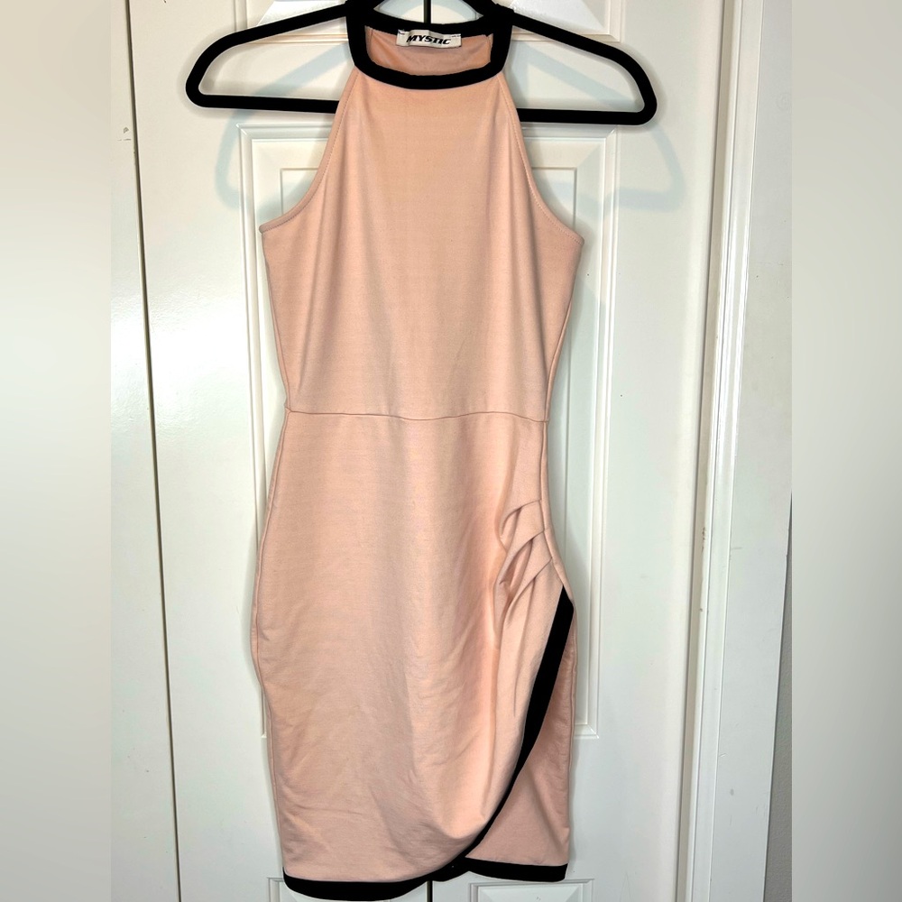 MYSTIC SLEEVELESS BODYCON HALTER DRESS SIZE SMALL